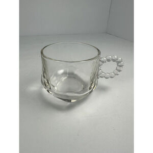 Vintage Hazel Atlas Ball and Rib Glass Punch Cup Mug